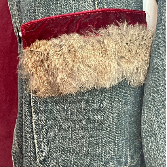 Rubber Doll Jean Jacket with Lace, Fur and Ribbon Trim! I’ve added a free top! - Picture 8 of 14